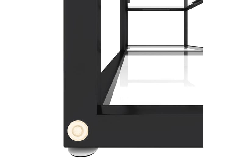 TV-bänk genomskinlig 140x40x40,5 cm härdat glas - Transparent - Möbler - Tv möbel & mediamöbel - TV bänk & mediabänk