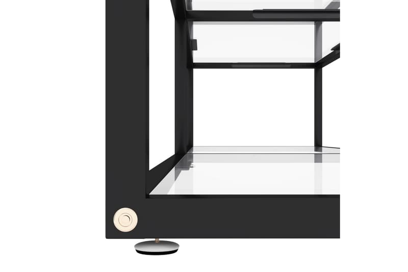 TV-bänk genomskinlig 160x40x40,5 cm härdat glas - Transparent - Möbler - Tv möbel & mediamöbel - TV bänk & mediabänk