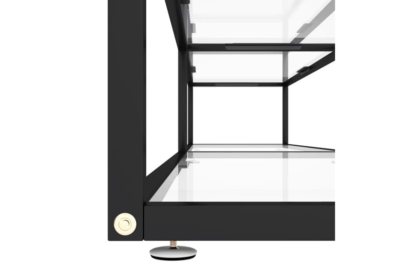 TV-bänk genomskinlig 220x40x40,5 cm härdat glas - Transparent - Möbler - Tv möbel & mediamöbel - TV bänk & mediabänk