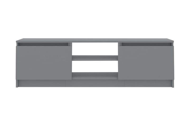 TV-bänk grå 120x30x35,5 cm spånskiva - Grå - TV bänk & mediabänk