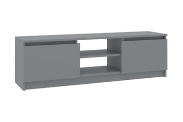TV-bänk grå 120x30x35,5 cm spånskiva