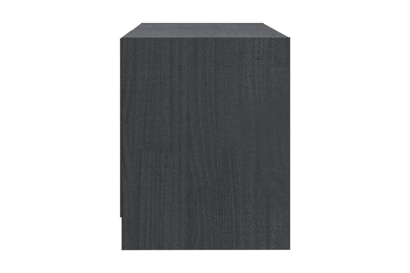 TV-bänk grå 80x31x39 cm massiv furu - Grå - Möbler - Tv möbel & mediamöbel - TV bänk & mediabänk