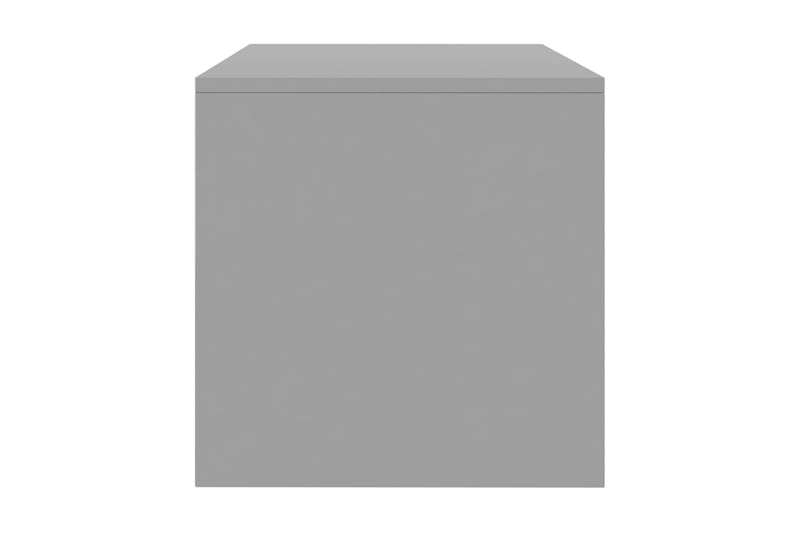 TV-bänk grå högglans 120x40x40 cm spånskiva - Grå - TV bänk & mediabänk
