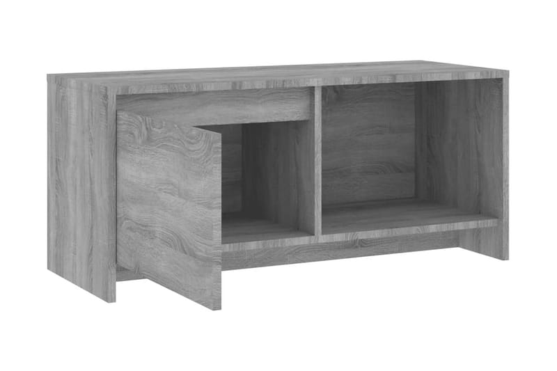 TV-bänk grå sonoma 90x35x40 cm spånskiva - Grå - Möbler - Tv möbel & mediamöbel - TV bänk & mediabänk