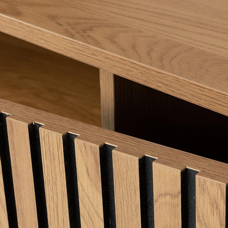 TV-bänk Hampton 160x40x60 cm Melamin - ekbark - Möbler - Tv möbel & mediamöbel - TV bänk & mediabänk