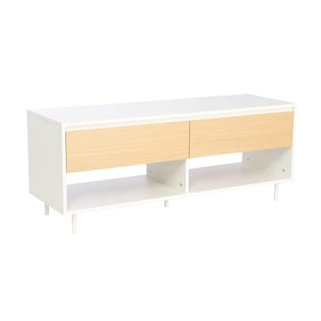 TV-bänk Herta 120x40x48 cm - vit/ljus trä - Möbler - Tv möbel & mediamöbel - TV bänk & mediabänk