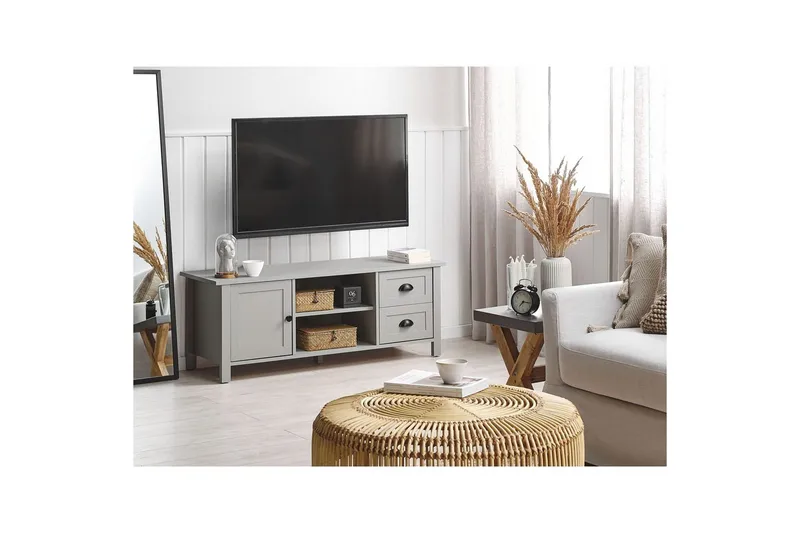 TV-bänk Honolulu Grå - Grå - Möbler - Tv möbel & mediamöbel - TV bänk & mediabänk