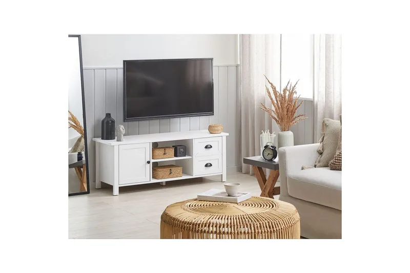 TV-bänk Honolulu Vit - Vit - Möbler - Tv möbel & mediamöbel - TV bänk & mediabänk