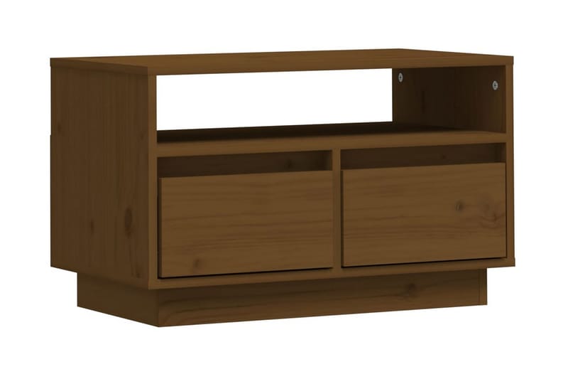 Tv-bänk honungsbrun 60x35x37 cm massiv furu - Brun - Möbler - Tv möbel & mediamöbel - TV bänk & mediabänk