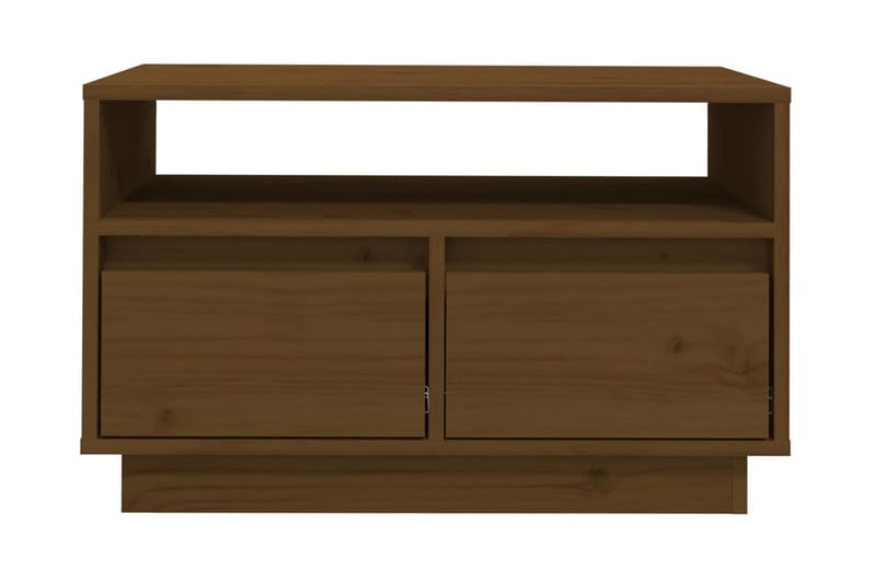 Tv-bänk honungsbrun 60x35x37 cm massiv furu - Brun - Möbler - Tv möbel & mediamöbel - TV bänk & mediabänk