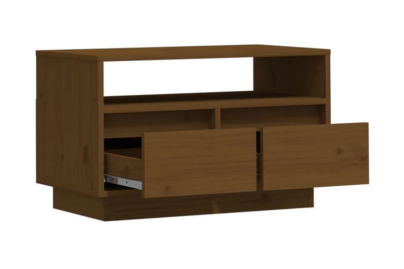 Tv-bänk honungsbrun 60x35x37 cm massiv furu - Brun - Möbler - Tv möbel & mediamöbel - TV bänk & mediabänk