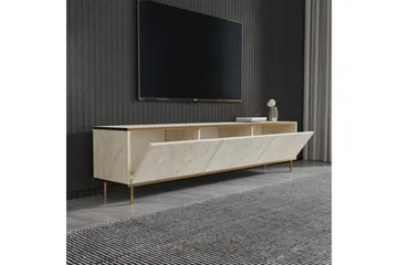TV-bänk Imaj Travertin / Rany - Guld/Taupe - Möbler - Tv möbel & mediamöbel - TV bänk & mediabänk