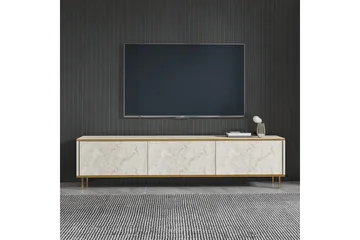 TV-bänk Imaj Travertin / Rany - Guld/Taupe - Möbler - Tv möbel & mediamöbel - TV bänk & mediabänk