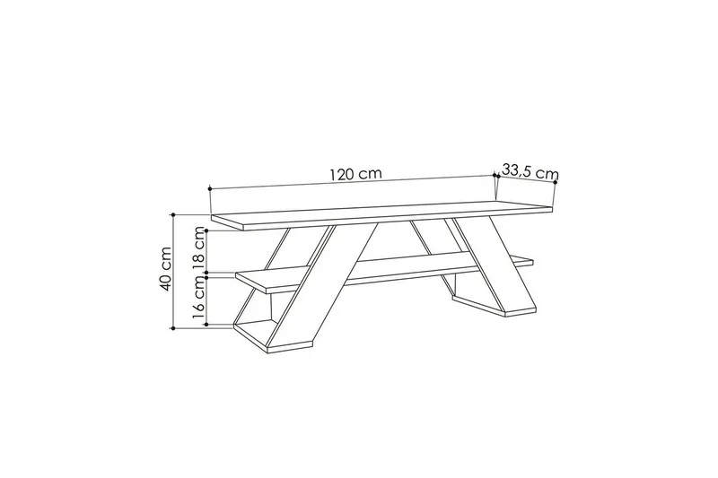TV-bänk Janesh Askgrön - Askgrön - Möbler - Tv möbel & mediamöbel - TV bänk & mediabänk