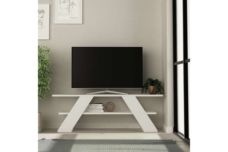 TV-bänk Janesh Vit - Vit - Möbler - Tv möbel & mediamöbel - TV bänk & mediabänk