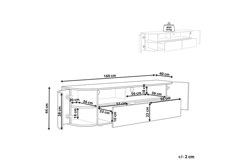 TV-bänk Jerome - Möbler - Tv möbel & mediamöbel - TV bänk & mediabänk