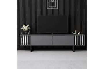 TV-bänk Jeval Antracit / Svart - Antracit / Svart - Möbler - Tv möbel & mediamöbel - TV bänk & mediabänk