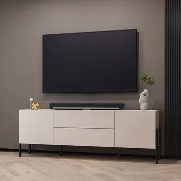 TV-bänk Jukon 2 Dörrar med 2 Lådor - Kashmir - Möbler - Tv möbel & mediamöbel - TV bänk & mediabänk