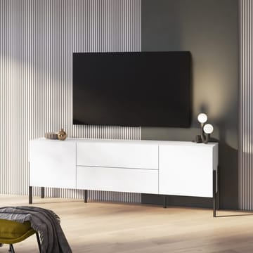 TV-bänk Jukon 2 Dörrar med 2 Lådor - Vit Supermat - Möbler - Tv möbel & mediamöbel - TV bänk & mediabänk