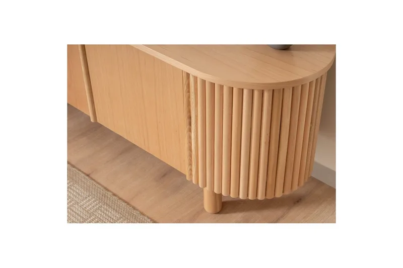 TV-bänk Karela Bok - Ljusfärgat trä - Möbler - Tv möbel & mediamöbel - TV bänk & mediabänk