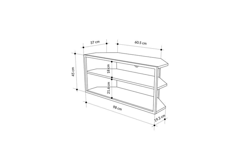 TV-bänk Kelinmoor Sudamalek - Sudamalek - Möbler - Tv möbel & mediamöbel - TV bänk & mediabänk