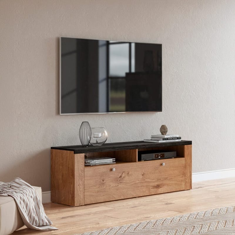 Tv-bänk Larona 2 klaffar - Lefkas ek - Touchwood - Möbler - Tv möbel & mediamöbel - TV bänk & mediabänk