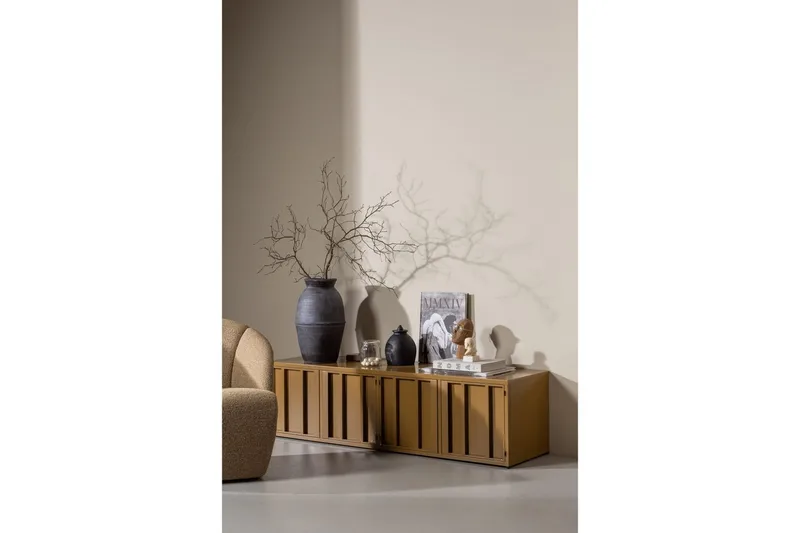 TV-bänk Level - Honungsgul - Möbler - Tv möbel & mediamöbel - TV bänk & mediabänk