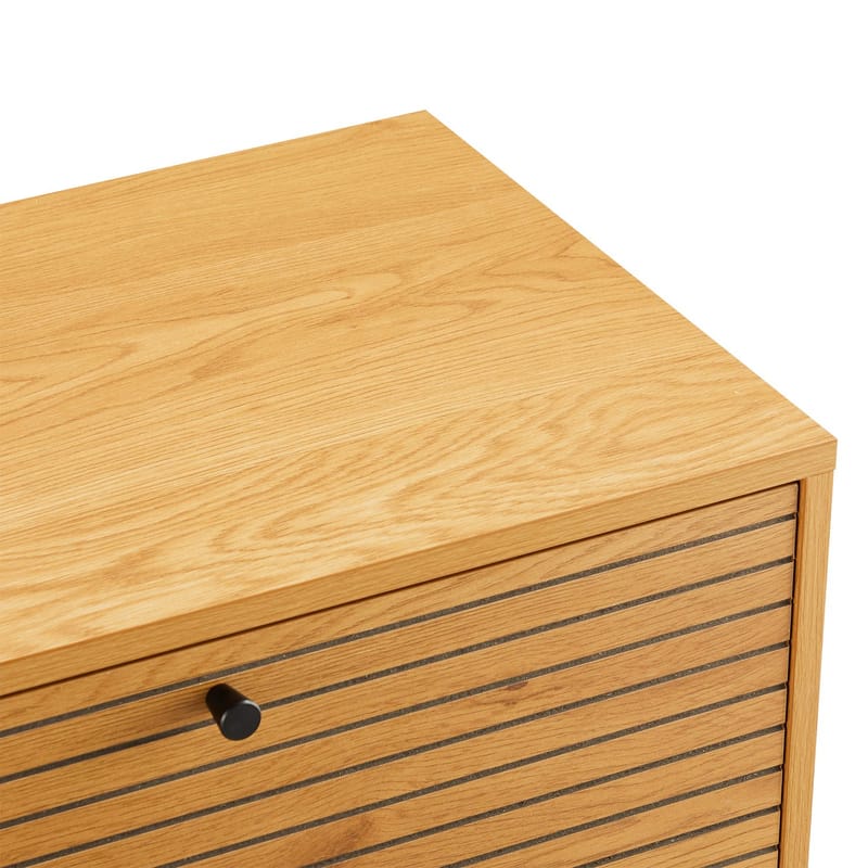 TV-bänk Line melamin 120x40x50 cm - ekbark - Möbler - Tv möbel & mediamöbel - TV bänk & mediabänk