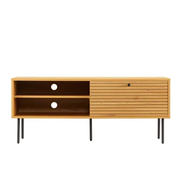 TV-bänk Line melamin 120x40x50 cm - ekbark - Möbler - Tv möbel & mediamöbel - TV bänk & mediabänk