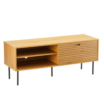 TV-bänk Line melamin 120x40x50 cm - ekbark - Möbler - Tv möbel & mediamöbel - TV bänk & mediabänk