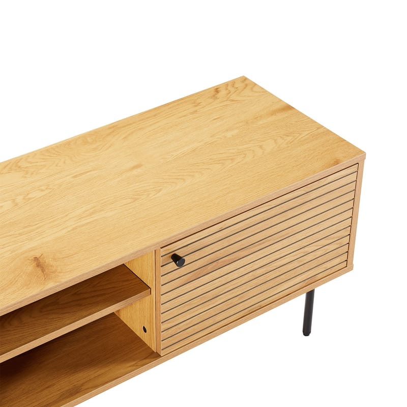 TV-bänk Line melamin 150x40x50 cm - ekbark - Möbler - Tv möbel & mediamöbel - TV bänk & mediabänk