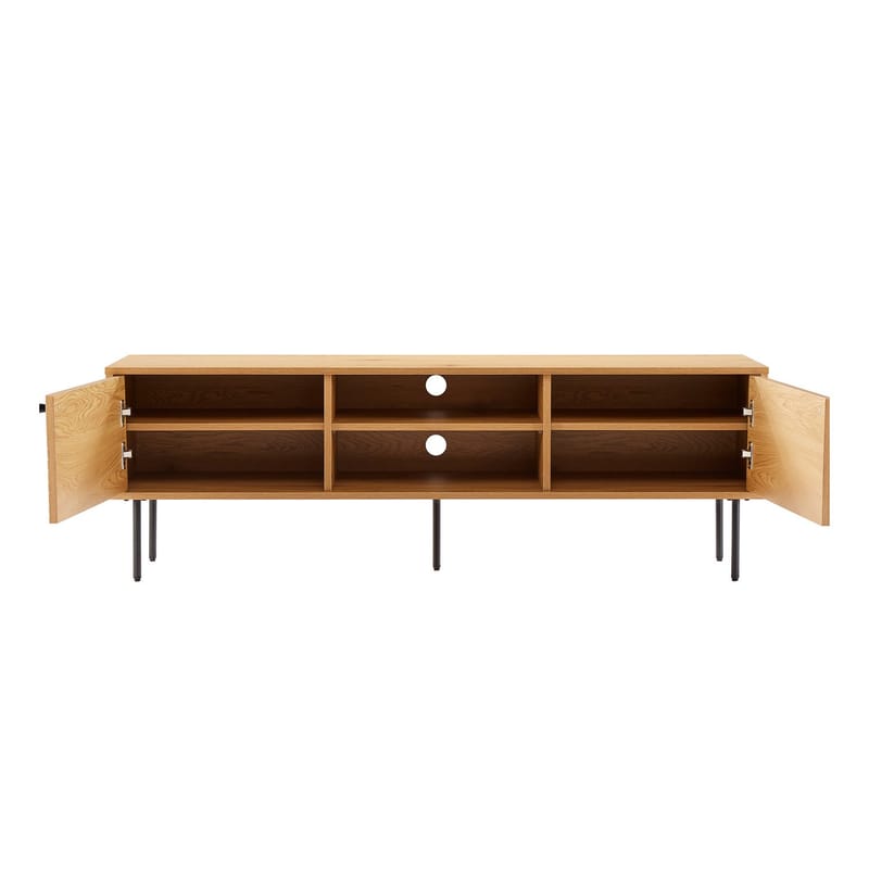 TV-bänk Line melamin 150x40x50 cm - ekbark - Möbler - Tv möbel & mediamöbel - TV bänk & mediabänk