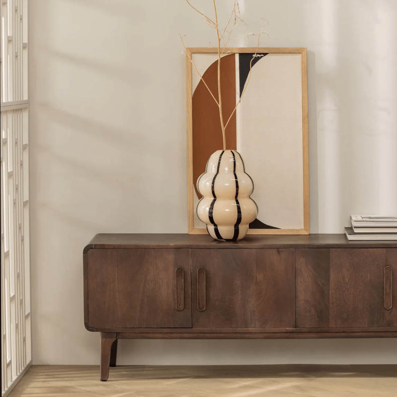 Tv-bänk Liya 150 cm - Mörkbrun - Möbler - Tv möbel & mediamöbel - TV bänk & mediabänk