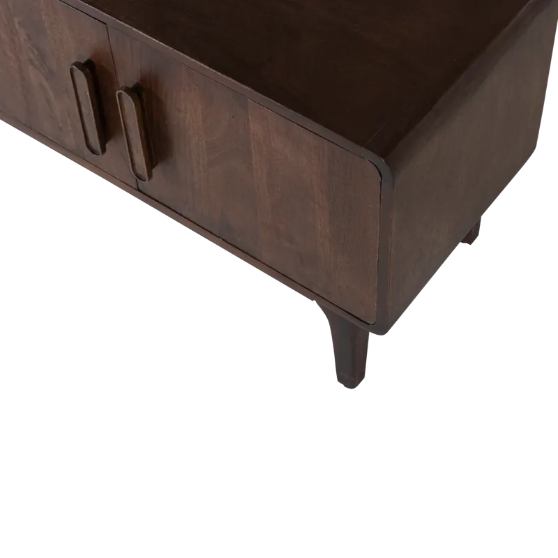 Tv-bänk Liya 150 cm - Mörkbrun - Möbler - Tv möbel & mediamöbel - TV skåp