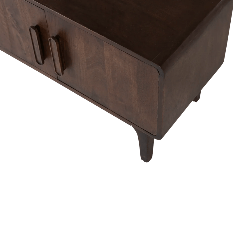 Tv-bänk Liya 150 cm - Mörkbrun - Möbler - Tv möbel & mediamöbel - TV bänk & mediabänk