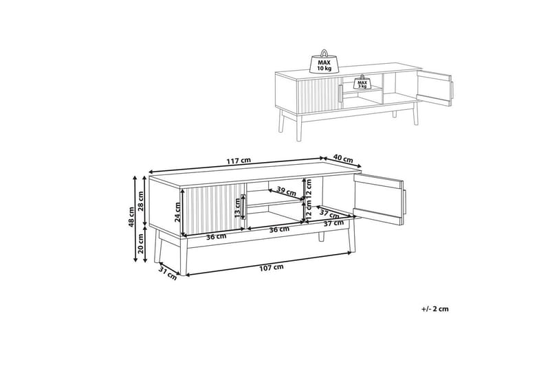 TV-bänk Lynwood - Möbler - Tv möbel & mediamöbel - TV bänk & mediabänk