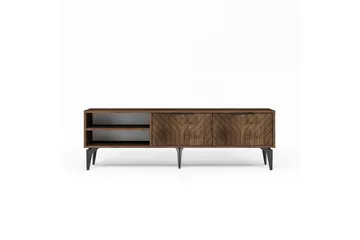 TV-bänk Lyven Valnöt - Valnöt - Möbler - Tv möbel & mediamöbel - TV bänk & mediabänk