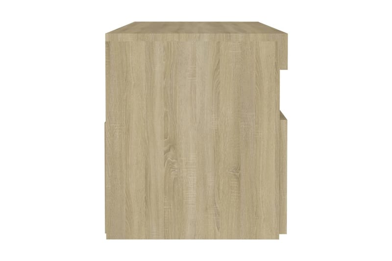 TV-bänk med LED-belysning sonoma-ek 60x35x40 cm - Brun - Möbler - Tv möbel & mediamöbel - TV bänk & mediabänk