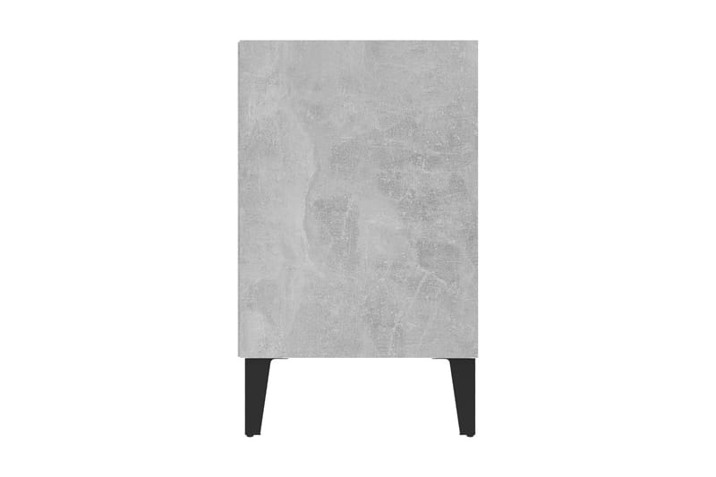 TV-bänk med metallben betonggrå 103,5x30x50 cm - Grå - Möbler - Tv möbel & mediamöbel - TV bänk & mediabänk