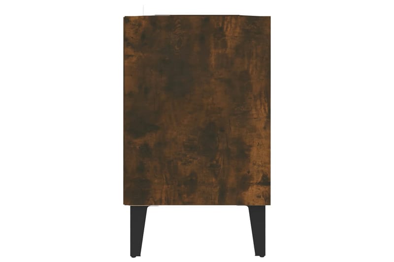 TV-bänk med metallben sonoma-ek 103,5x30x50 cm - Brun - Möbler - Tv möbel & mediamöbel - TV bänk & mediabänk