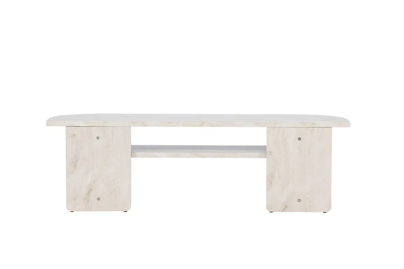 Ålesund Travertin Tv-bänk 140x40 cm - Beige - Möbler - Tv möbel & mediamöbel - TV bänk & mediabänk