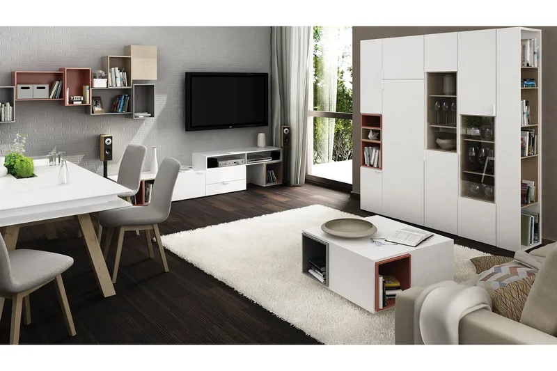 4You Mediabänk 187 cm Vit - VOX - Möbler - Tv möbel & mediamöbel - TV bänk & mediabänk