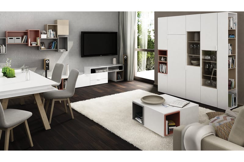 4You Skåp 131,5 cm Vit - VOX - Möbler - Tv möbel & mediamöbel - TV bänk & mediabänk