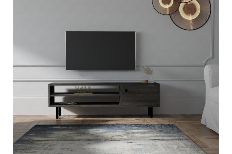 Aegonfort Tv-bänk 120 cm - Antracit - Möbler - Tv möbel & mediamöbel - TV bänk & mediabänk
