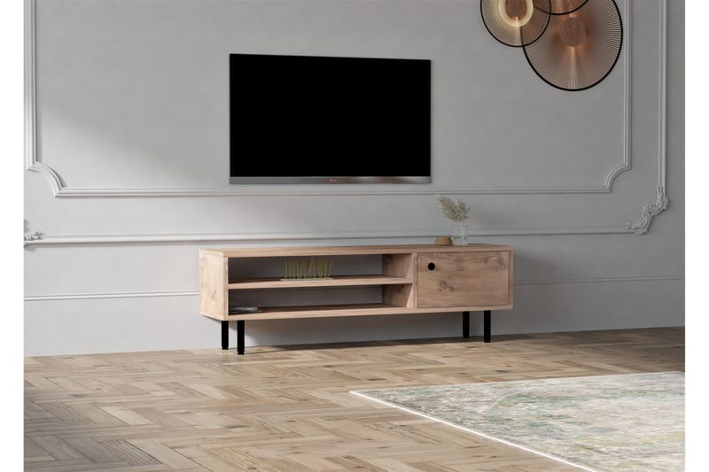 Aegonfort Tv-bänk 120 cm - Natur - TV bänk & mediabänk