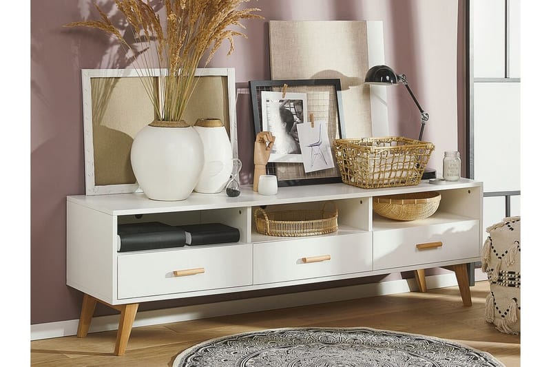 Alfambra TV-bänk 180 cm - Vit - Möbler - Tv möbel & mediamöbel - TV bänk & mediabänk