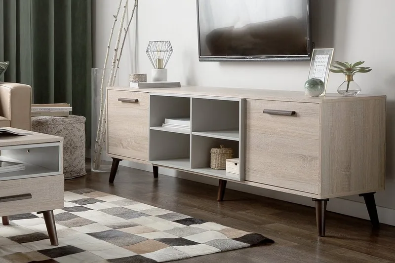 Alloa Tv-Bänk 40x180 cm - Trä/Natur - Möbler - Tv möbel & mediamöbel - TV bänk & mediabänk