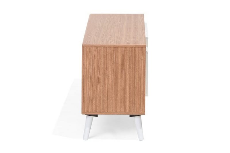 Alloa Tv-Bänk 40x180 cm - Vit/Brun - Möbler - Tv möbel & mediamöbel - TV bänk & mediabänk