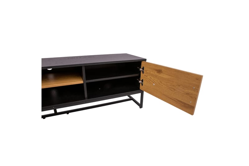 Amsterdam TV-nivå 160 cm Ek/Svart - Möbler - Tv möbel & mediamöbel - TV bänk & mediabänk