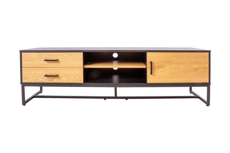 Amsterdam TV-nivå 160 cm Ek/Svart - Möbler - Tv möbel & mediamöbel - TV bänk & mediabänk